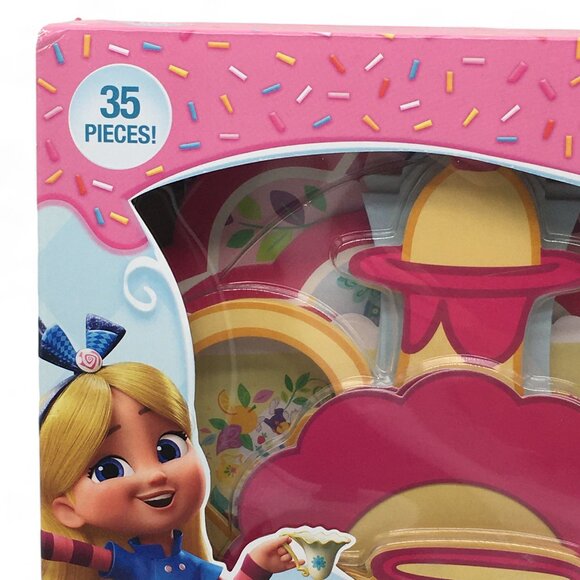 Disney Junior Alice's Wonderland Bakery 35 Piece TEA PARTY Playset for 4 - NEW - Picture 4 of 7